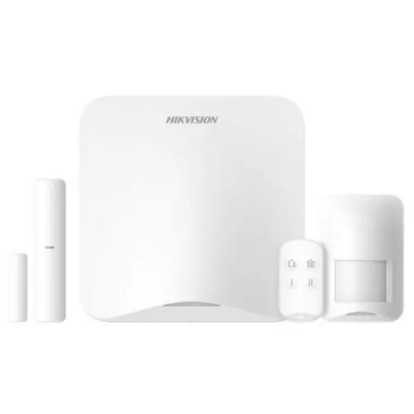 KIT DE ALARMA HIKVISION WIFI AX HOME 16 ZONAS. INCLUYE: PANEL, PIR, MAGN, PULSADOR